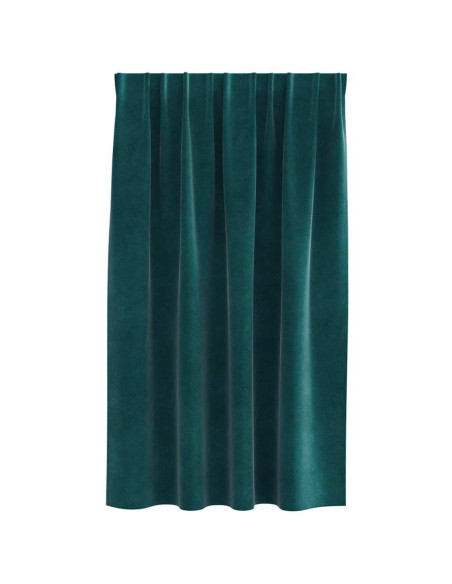 Tende oscuranti 2 pcs Verde Scuro 140 x 140 cm Velluto