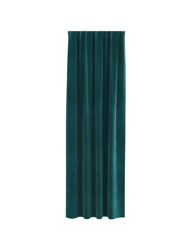 Tende oscuranti 2 pcs Verde Scuro 140 x 225 cm Velluto