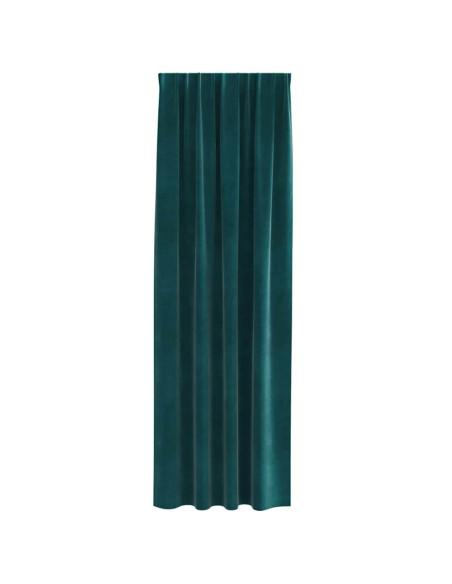 Tende oscuranti 2 pcs Verde Scuro 140 x 225 cm Velluto