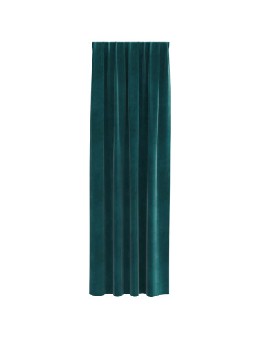 Tende oscuranti 2 pcs Verde Scuro 140 x 260 cm Velluto