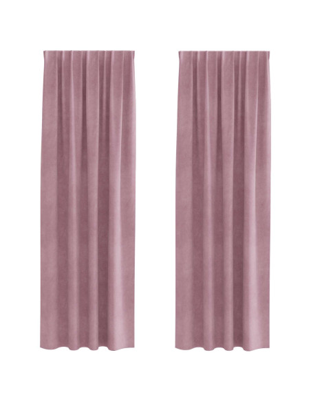Tende oscuranti 2 pcs Rosa scuro 140 x 245 cm Velluto