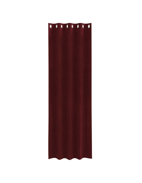 Tende oscuranti 2 pcs Rosso Vino 140 x 225 cm Velluto