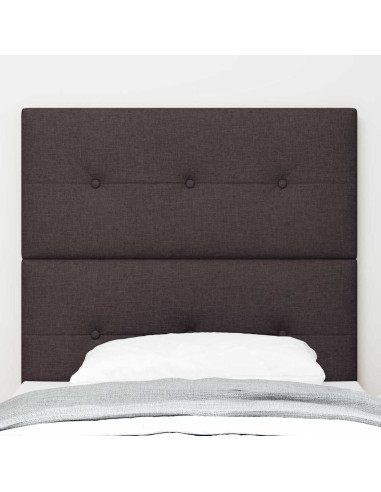 Testiera LED con testiera Marrone Scuro 90 cm Poliestere