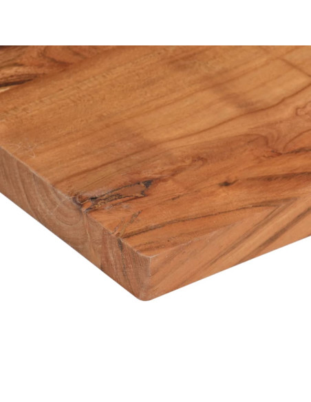 Piano Tavolo 140x60x3,8 cm Rettangolare Legno Massello Acacia