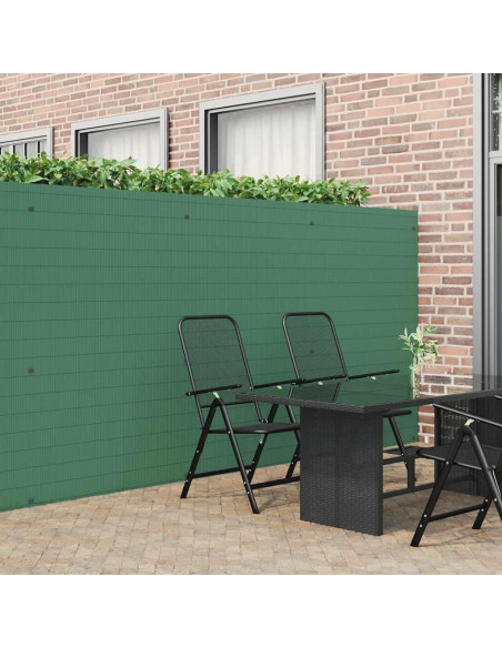 Recinzione da Giardino Bifacciale Verde 1,8x5 m in PVC