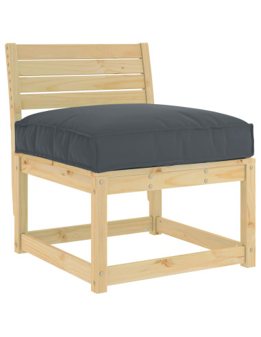 Cuscino Antracite 70 x 70 x 12 cm Tessuto Oxford