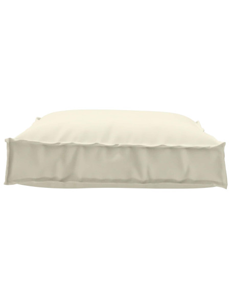 Cuscino Crema 70 x 70 x 12 cm Tessuto Oxford