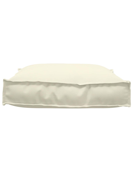 Cuscino Crema 70 x 70 x 12 cm Tessuto Oxford