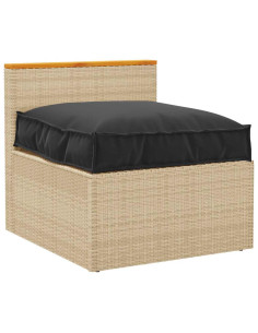 Cuscino Nero 70 x 70 x 12 cm Tessuto Oxford 2