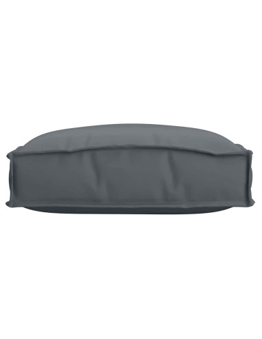 Cuscino 2 pcs Antracite 40 x 40 x 8 cm Tessuto Oxford