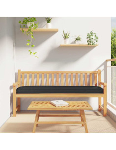 Set di Cuscini per Pallet 2 pcs Nero 200 x 40 x 8 cm