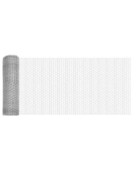 Recinzione Esagonale Argento 0,5 x 50 m Acciaio zincato