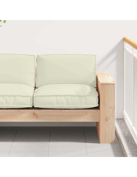 Cuscino Crema 80 x 80 x 12 cm Tessuto Oxford