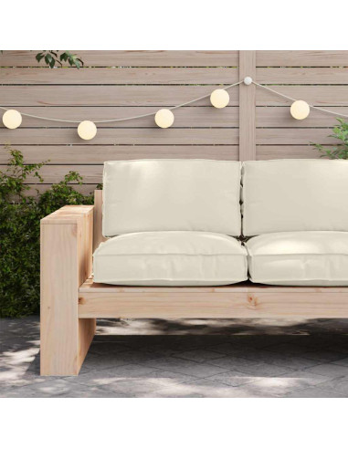 Cuscino Crema 80 x 80 x 12 cm Tessuto Oxford