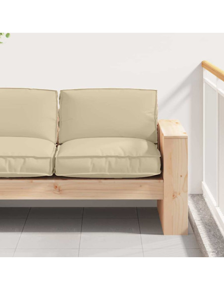 Cuscino Beige 80 x 80 x 12 cm Tessuto Oxford