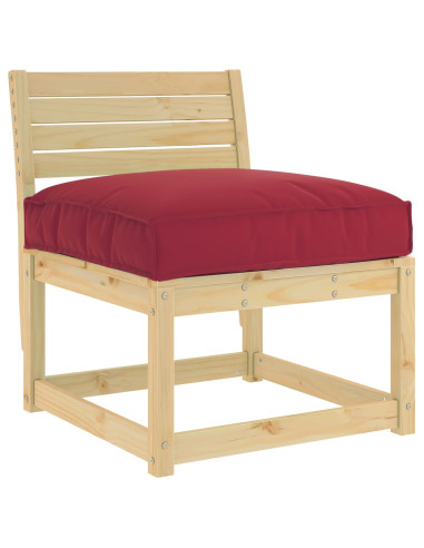 Cuscino Rosso Vino 80 x 80 x 12 cm Tessuto Oxford