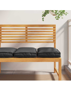 Cuscino 2 pcs Nero 40 x 40 x 8 cm Tessuto Oxford