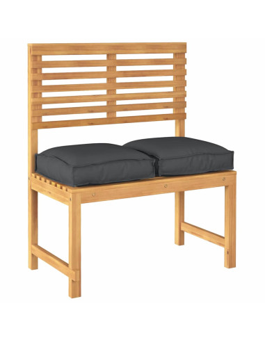 Cuscino 2 pcs Nero 40 x 40 x 8 cm Tessuto Oxford