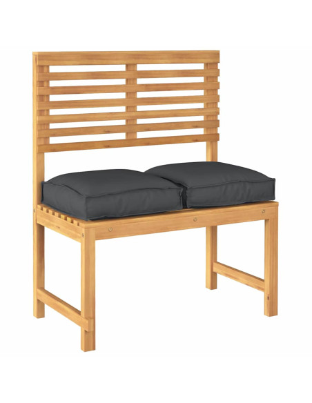 Cuscino 2 pcs Nero 40 x 40 x 8 cm Tessuto Oxford