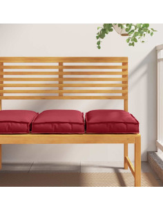 Cuscino 2 pcs Rosso Vino 40 x 40 x 8 cm Tessuto Oxford