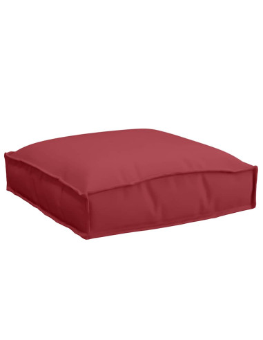 Cuscino 2 pcs Rosso Vino 40 x 40 x 8 cm Tessuto Oxford