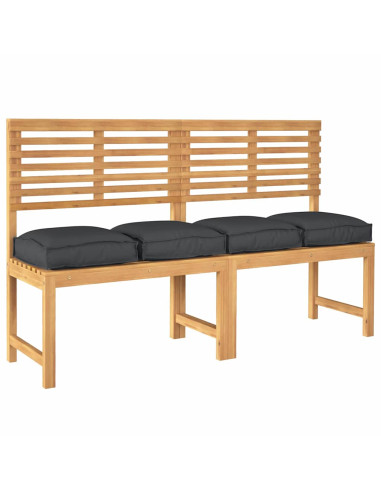 Cuscino 4 pcs Nero 40 x 40 x 8 cm Tessuto Oxford