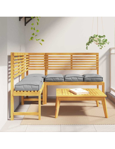 Cuscino 6 pcs Grigio 40 x 40 x 8 cm Tessuto Oxford