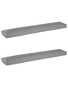 Set di Cuscini per Pallet 2 pcs Grigio 200 x 40 x 8 cm 2