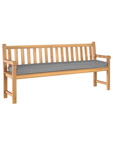 Set di Cuscini per Pallet 2 pcs Grigio 200 x 40 x 8 cm