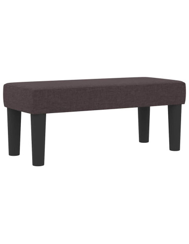 Letto a molle con materasso Marrone Scuro 90 x 200 cm Tessuto