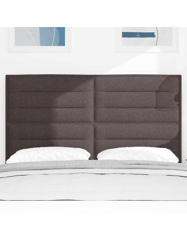 Testiera con testiera Marrone Scuro 144 cm Pelle Sintetica