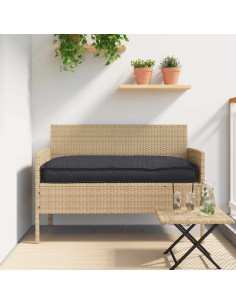 Cuscino Nero 120 x 60 x 12 cm Tessuto Oxford