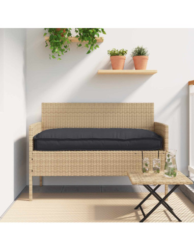 Cuscino Nero 120 x 60 x 12 cm Tessuto Oxford