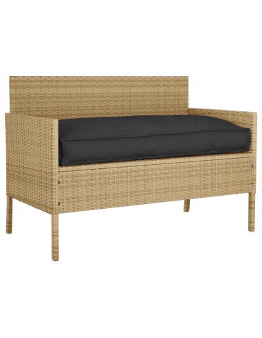 Cuscino Nero 120 x 60 x 12 cm Tessuto Oxford