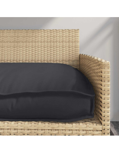 Cuscino Nero 120 x 60 x 12 cm Tessuto Oxford