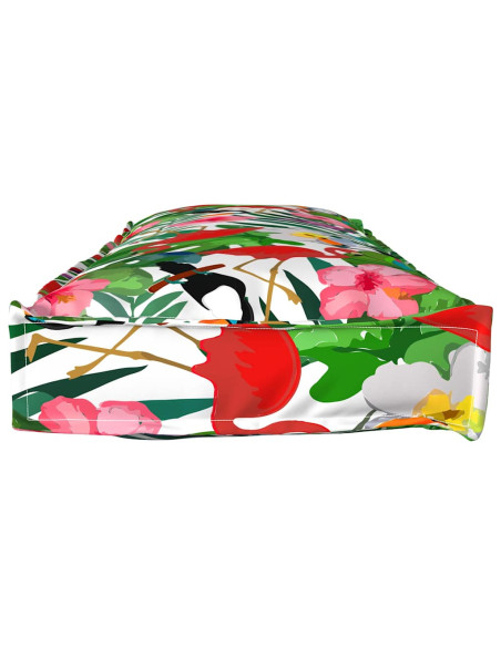 Cuscino Floreale Multicolore 120 x 40 x 8 cm Tessuto Oxford