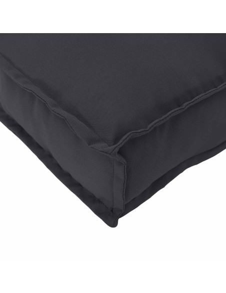 Cuscino Nero 140 x 40 x 8 cm Tessuto Oxford