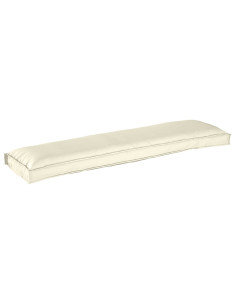 Cuscino Crema 150 x 40 x 8 cm Tessuto Oxford