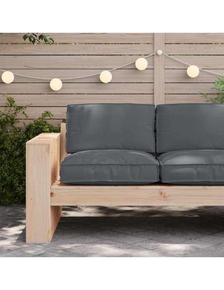 Cuscino Antracite 80 x 80 x 12 cm Tessuto Oxford