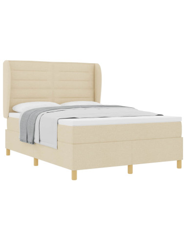 Letto con molle e materasso Grigio Scuro 90x190 cm Tessuto