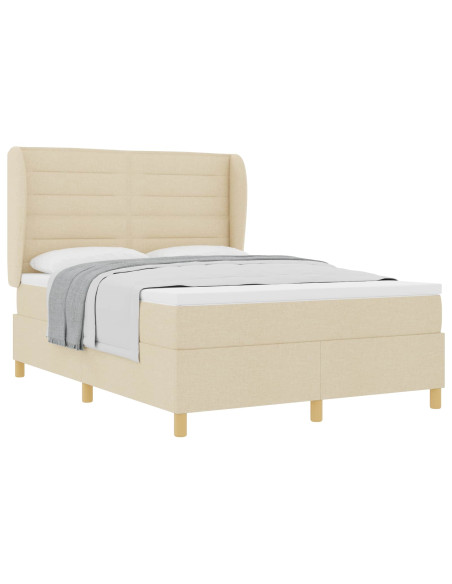 Letto con molle e materasso Grigio Scuro 90x190 cm Tessuto