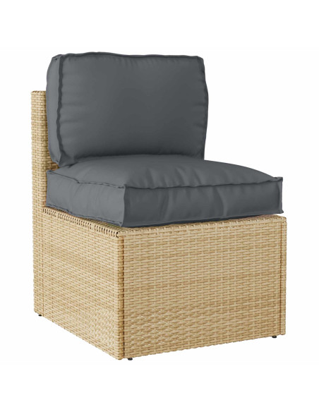 Set di Cuscini per Pallet 2 pcs Antracite Tessuto Oxford