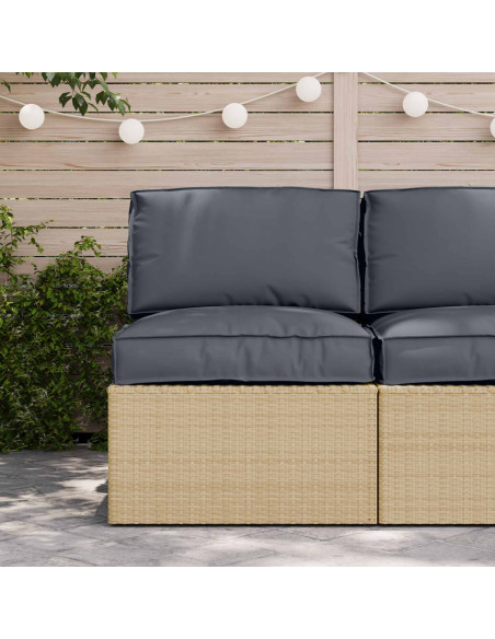 Set di Cuscini per Pallet 2 pcs Antracite Tessuto Oxford