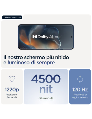 Motorola edge 60 con Moto AI (8/256GB, Fotocamera 50+50+10MP, selfie 50MP, Display 6.67" pOLED 120Hz, MediaTek Dimensity 24M, ba