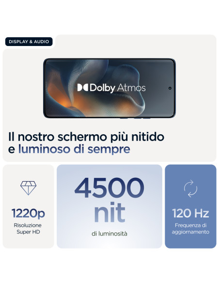 Motorola edge 60 con Moto AI (8/256GB, Fotocamera 50+50+10MP, selfie 50MP, Display 6.67" pOLED 120Hz, MediaTek Dimensity 24M, ba