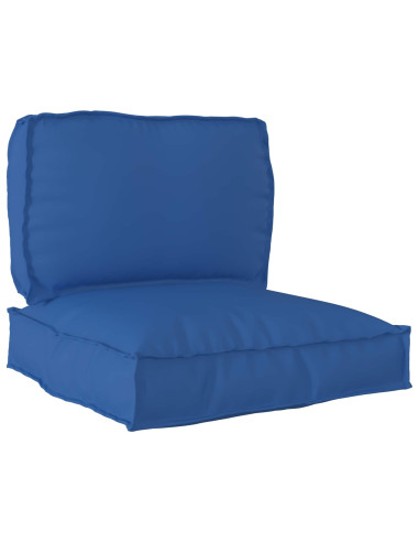Set di Cuscini per Pallet 2 pcs Blu Reale Tessuto Oxford
