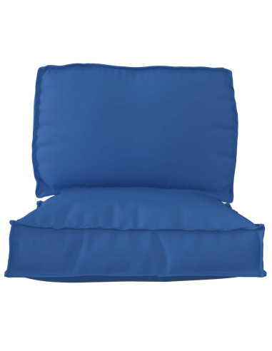 Set di Cuscini per Pallet 2 pcs Blu Reale Tessuto Oxford