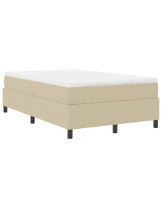 Letto a molle Grigio chiaro e bianco 120 x 200 cm 2