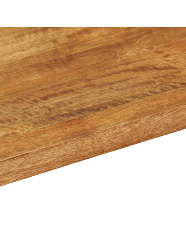 Piano per Tavolo 120x70x3,8cm Rettangolare Legno Massello Mango