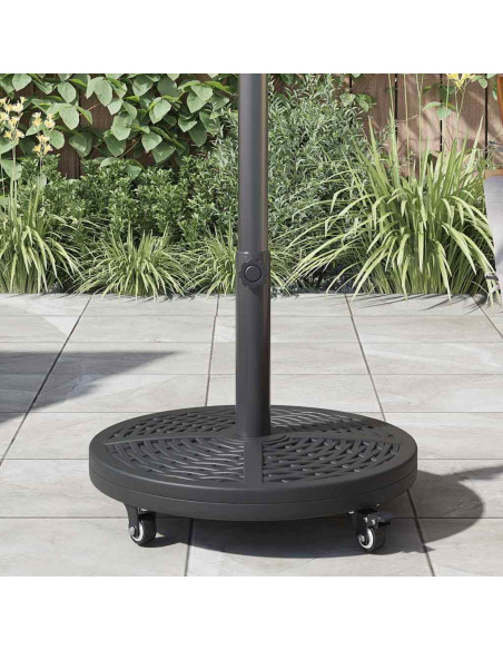 Base per ombrellone Art déco Nero Ø 45 x 39,5 cm Ferro